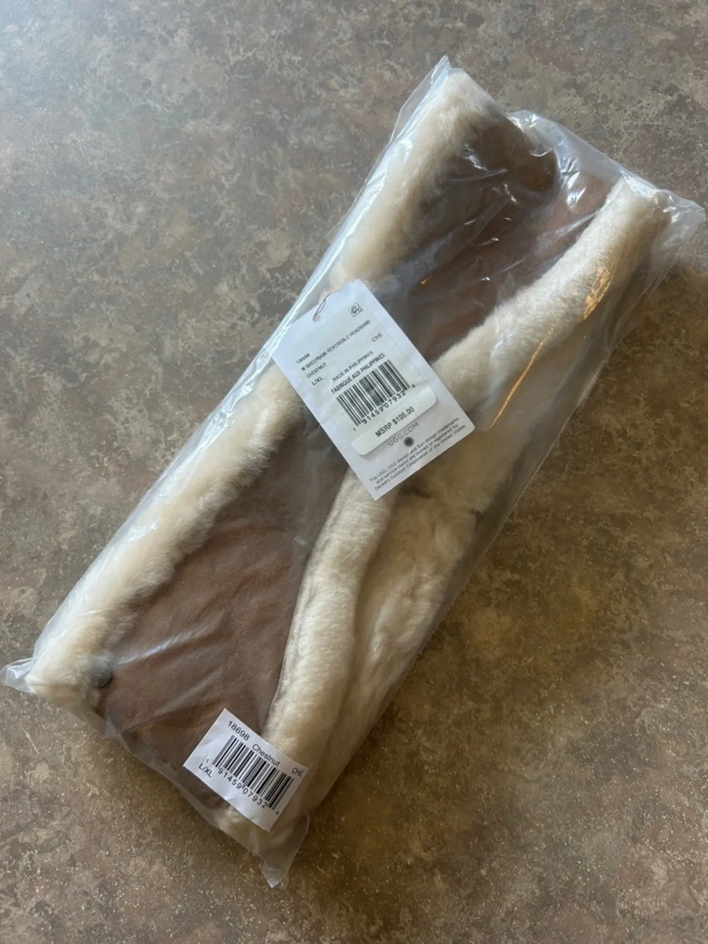 NWT UGG Genuine Shearling Reversible Headband